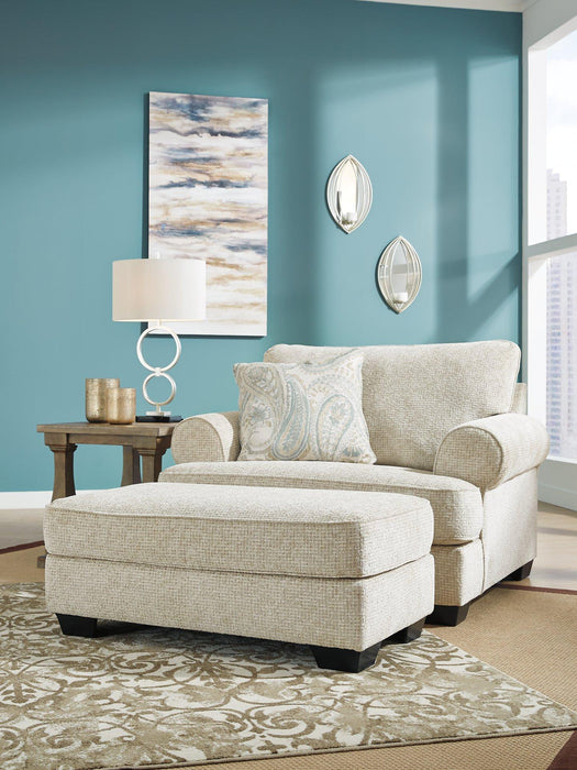 Monaghan Oversized Chair and Ottoman - Williston Home Furniture (Williston, FL)