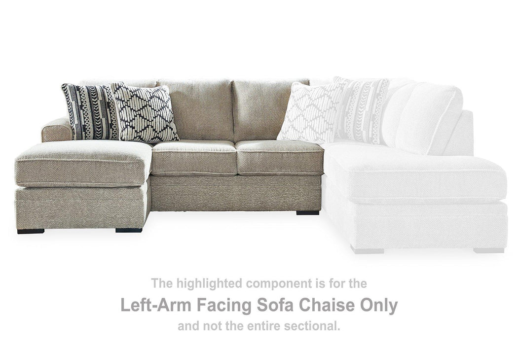 Calnita Sectional with Chaise - Williston Home Furniture (Williston, FL)