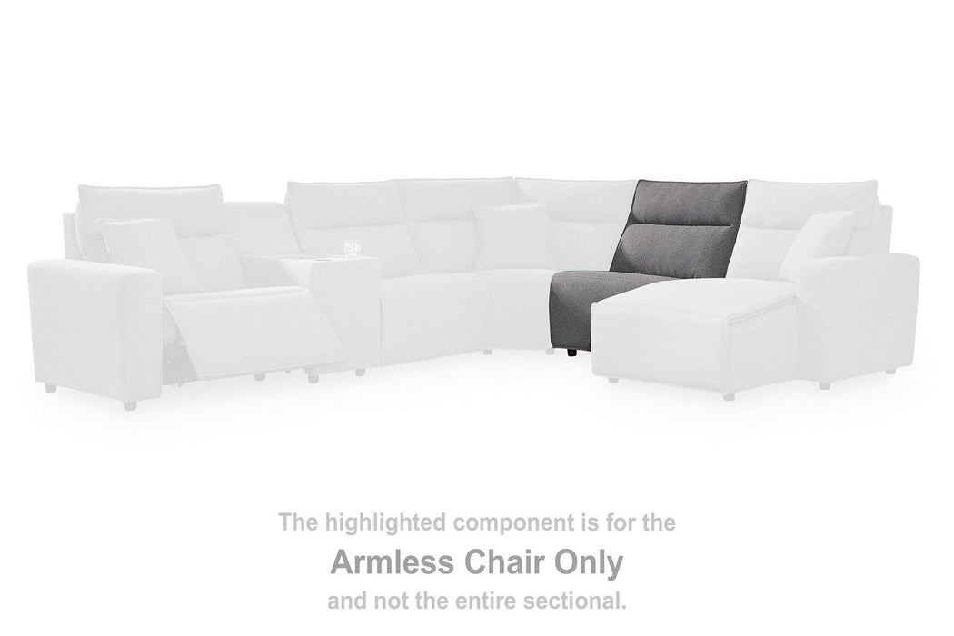 Modmax II Power Reclining Sectional with Audio Consoles - Williston Home Furniture (Williston, FL)