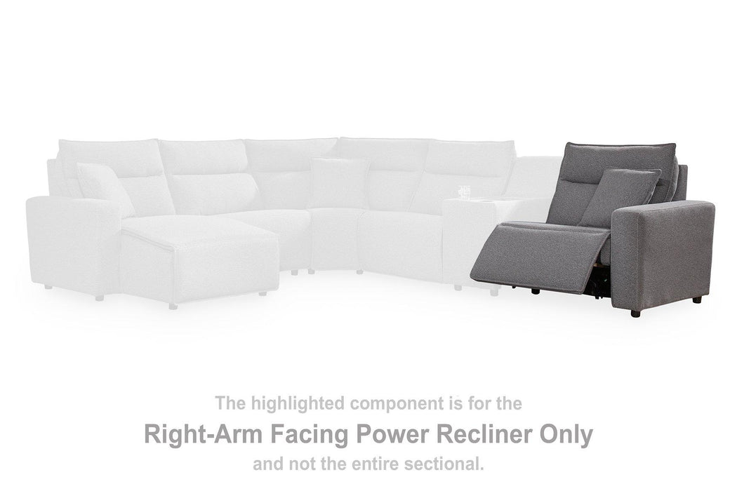 Modmax II Power Reclining Sectional with Audio Consoles - Williston Home Furniture (Williston, FL)