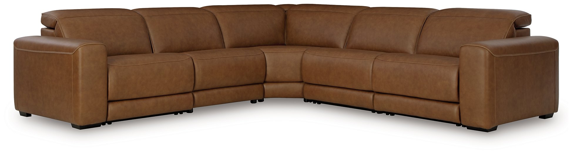 Magic Man 5-Piece Power Reclining Sectional - Williston Home Furniture (Williston, FL)
