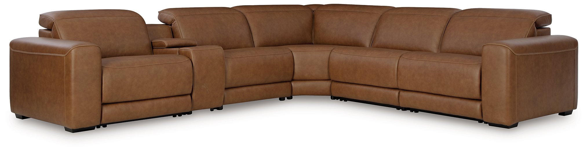 Magic Man 5-Piece Power Reclining Sectional - Williston Home Furniture (Williston, FL)