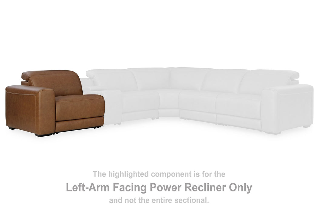 Magic Man 5-Piece Power Reclining Sectional - Williston Home Furniture (Williston, FL)