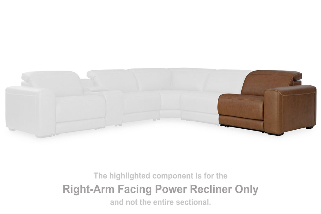 Magic Man 5-Piece Power Reclining Sectional - Williston Home Furniture (Williston, FL)