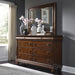 Rustic Traditions King California Sleigh Bed, Dresser & Mirror, Chest, Night Stand image