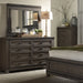 Thornwood Hills Two Sided Storage Bed, Dresser & Mirror, Night Stand image