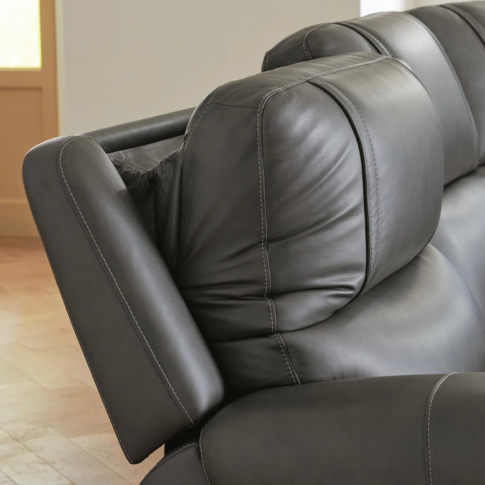 5Z - Pittson Power Reclining Sectional Loveseat