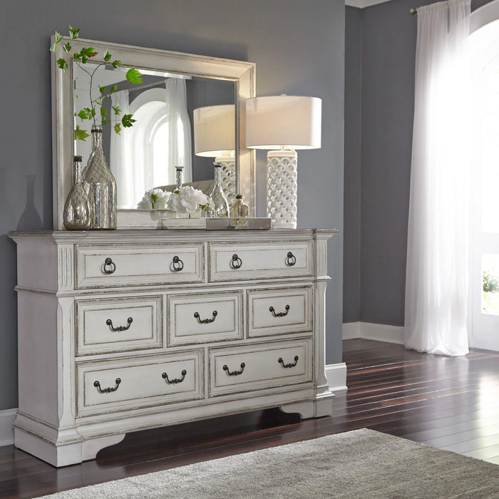 Abbey Park Mirror in Antique White image