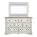 Abbey Park King California Panel Bed, Dresser & Mirror, Chest image