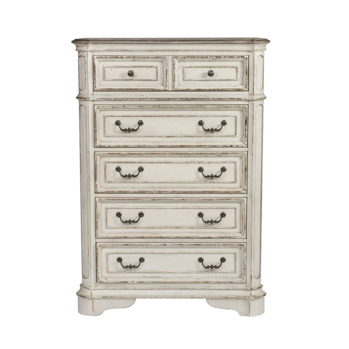 Magnolia Manor Uph Bed, Dresser & Mirror, Chest image